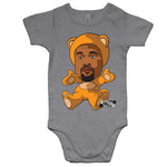 Kanye Bear ‘Baby Baller' Range Short Sleeve Baby Onesie Draft - Baller Baby Clothing