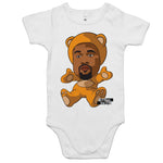 Kanye Bear ‘Baby Baller' Range Short Sleeve Baby Onesie Draft - Baller Baby Clothing