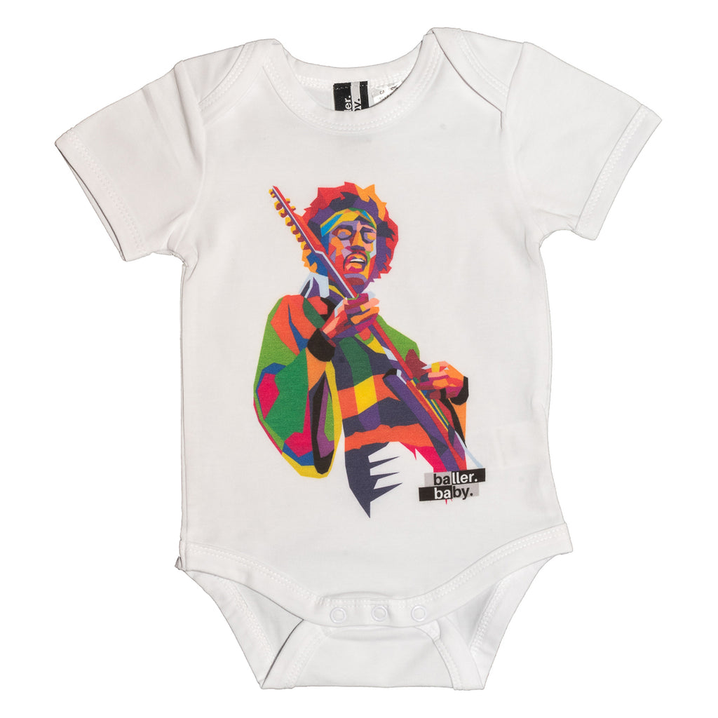 Hendrix 'OG' Range Short Sleeve Baby Onesie - Baller Baby Clothing
