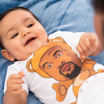 Kanye Bear ‘Baby Baller' Range Short Sleeve Baby Onesie Draft - Baller Baby Clothing