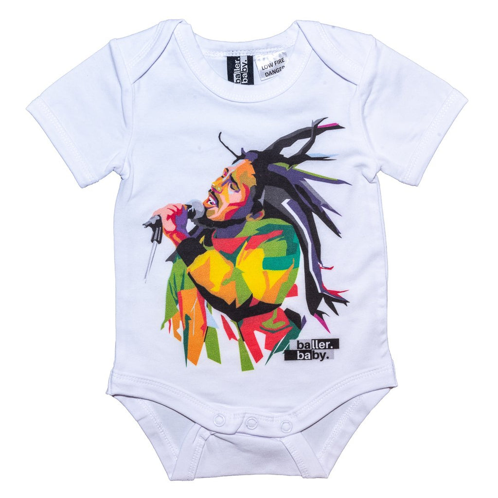 Marley ‘OG’ Range Short Sleeve Baby Onesie - Baller Baby Clothing