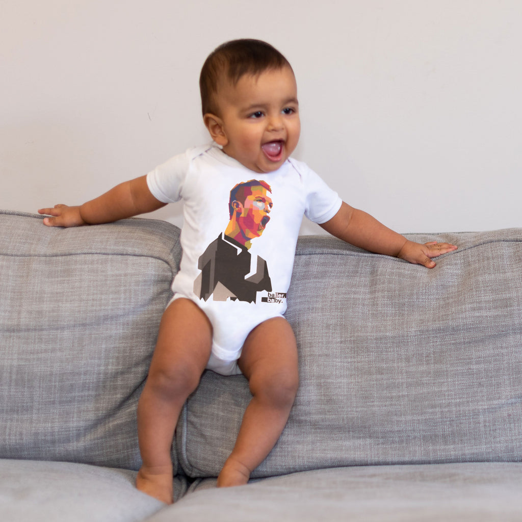 Ronaldo ‘OG’ Range Short Sleeve Baby Onesie - Baller Baby Clothing